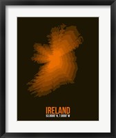 Ireland Radiant Map 3 Fine Art Print