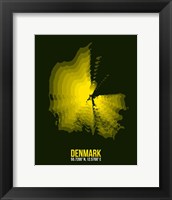 Denmark Radiant Map 1 Fine Art Print