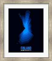 Finland Radiant Map 1 Fine Art Print