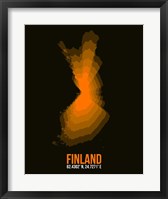 Finland Radiant Map 2 Fine Art Print