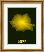 Romania Radiant Map 2 Fine Art Print