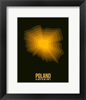 Poland Radiant Map 2 Fine Art Print