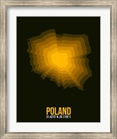 Poland Radiant Map 2 Fine Art Print