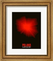 Poland Radiant Map 3 Fine Art Print