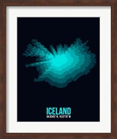 Iceland Radiant Map 2 Fine Art Print