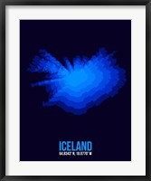 Iceland Radiant Map 3 Fine Art Print