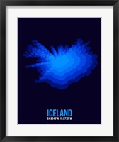 Iceland Radiant Map 3 Fine Art Print