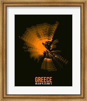 Greece Radiant Map 2 Fine Art Print