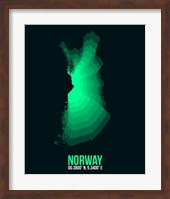 Norway Radiant Map 3 Fine Art Print