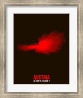 Austria Radiant Map 1 Fine Art Print