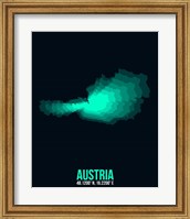Austria Radiant Map 3 Fine Art Print