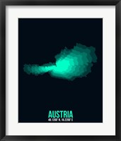Austria Radiant Map 3 Fine Art Print