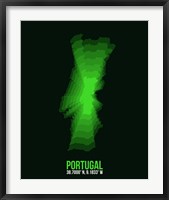 Portugal Radiant Map 2 Fine Art Print