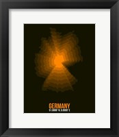 Germany Radiant Map 1 Fine Art Print