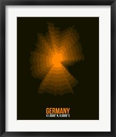 Germany Radiant Map 1 Fine Art Print