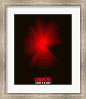 Germany Radiant Map 3 Fine Art Print