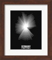 Germany Radiant Map 4 Fine Art Print