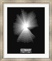 Germany Radiant Map 4 Fine Art Print