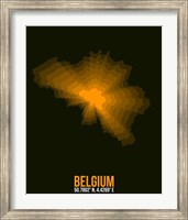 Belgium Radiant Map 2 Fine Art Print