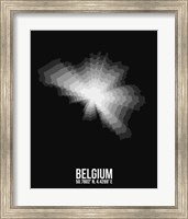 Belgium Radiant Map 3 Fine Art Print