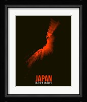 Japan Radiant Map 1 Fine Art Print