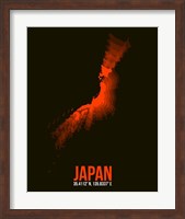 Japan Radiant Map 1 Fine Art Print