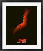 Japan Radiant Map 1 Fine Art Print