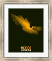Mexico Radiant Map 1 Fine Art Print