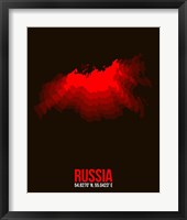 Russia Radiant Map 1 Fine Art Print