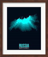 Russia Radiant Map 2 Fine Art Print