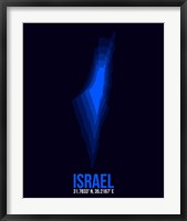 Israel Radiant Map 1 Fine Art Print