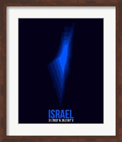 Israel Radiant Map 1 Fine Art Print