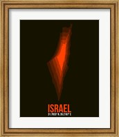 Israel Radiant Map 2 Fine Art Print