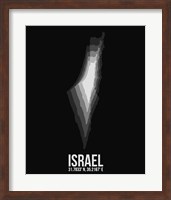 Israel Radiant Map 3 Fine Art Print