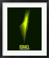 Israel Radiant Map 4 Fine Art Print
