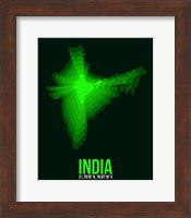 India Radiant Map 2 Fine Art Print