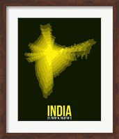 India Radiant Map 3 Fine Art Print