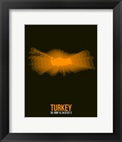 Turkey Radiant Map 2 Fine Art Print