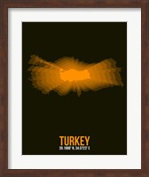 Turkey Radiant Map 2 Fine Art Print