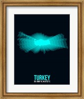 Turkey Radiant Map 3 Fine Art Print