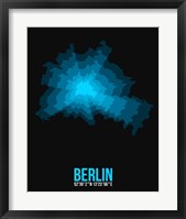 Berlin Radiant Map 1 Fine Art Print