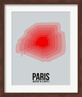 Paris Radiant Map 1 Fine Art Print