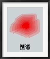 Paris Radiant Map 1 Fine Art Print