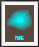 Paris Radiant Map 3 Fine Art Print