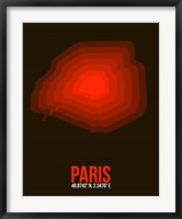 Paris Radiant Map 4 Fine Art Print