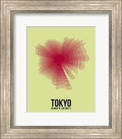 Tokyo Radiant Map 1 Fine Art Print