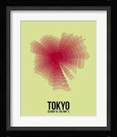 Tokyo Radiant Map 1 Fine Art Print