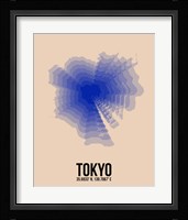 Tokyo Radiant Map 2 Fine Art Print