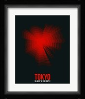 Tokyo Radiant Map 3 Fine Art Print