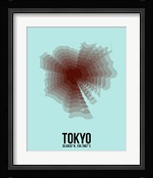 Tokyo Radiant Map 4 Fine Art Print